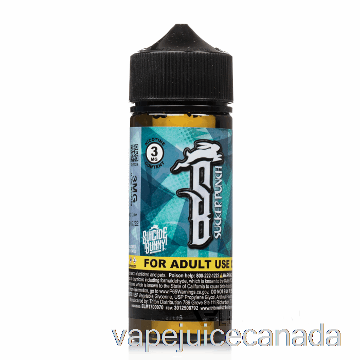 Vape Juice Sucker Punch - Suicide Bunny - 120mL 3mg